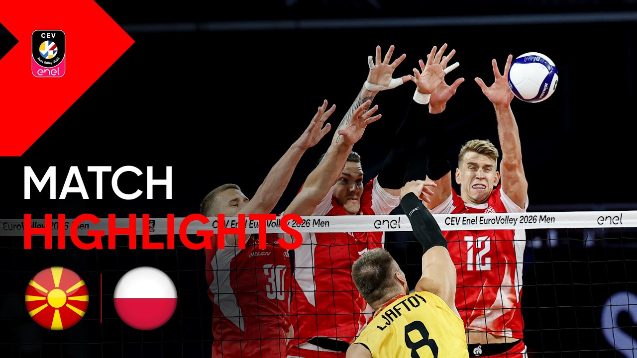 Highlights | North Macedonia vs. Poland | CEV Enel EuroVolley 2026 | Men