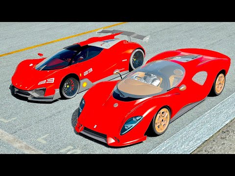 De Tomaso P72 2022 VS Ferrari Xezri Concept at Monza GP