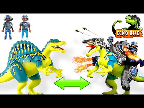 Dino Rise unboxing Spinosaurus dinosaur - Double Defense Power 70625 Playmobil NEW 2021