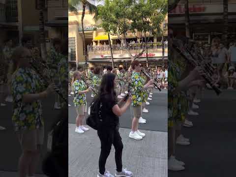 Mira Costa High School Marching Band, Colorguard and Parade Team at Honolulu Festival 3/12/2023 #1