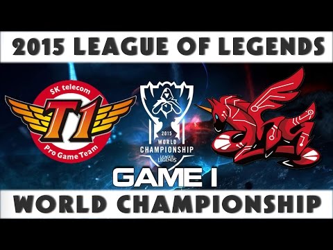 SKT vs ahq - World Championship 2015 - SK Telecom T1 vs  ahq e-Sports Club BO5 ( Game 1 )