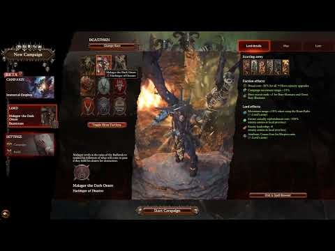 MALAGOR THE DARK OMEN Selection Video | Total War Warhammer 3