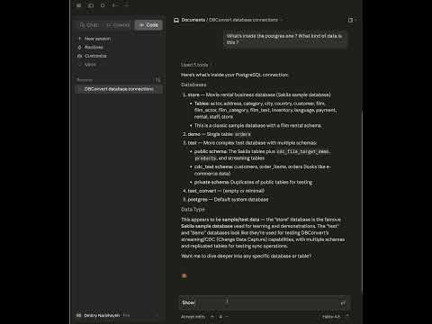 Talk to your database — DBConvert Streams MCP