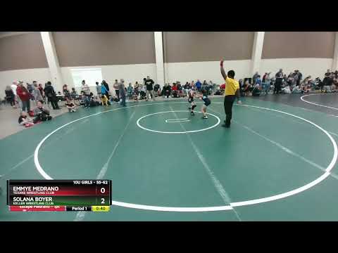 55-62 Lbs Round 2 - Solana Boyer, Keller Wrestling Club Vs Emmye Medrano, Texans Wrestling Club 85