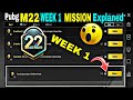 season c4s11 M22 week 1 missions explaned) pubgm rp missions