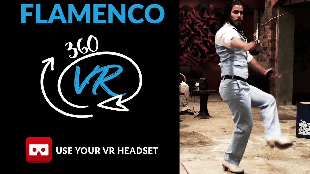 Flamenco Male Dancer in Virtual Reality. Watch this on a VR Headset
