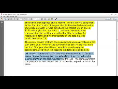 IAS 19 Employee Benefits PART 4 Plan Amendments, Asset Ceiling and Other Benefits