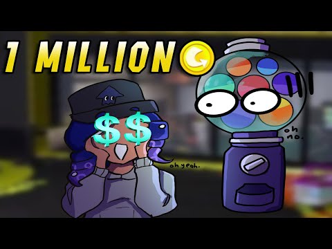 Can You Get a Golden Drop with 1 Million $ ?(Splatoon 3 Shell-Out Machine )