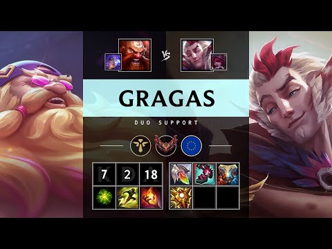 Gragas Support vs Rakan - EUW Grandmaster Patch 25.21