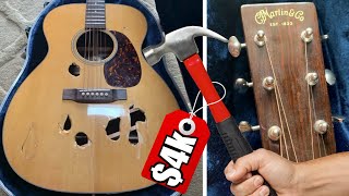 Video thumbnail for Angry Spouse Heavy Relics $4k Guitar! | WYRON | Martin Steve Earle M-21 by The Trogly's Guitar Show