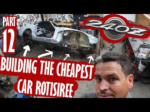 Re-Building a LEGEND 240z (Part 12) We get the 240z Sidewayz!!!