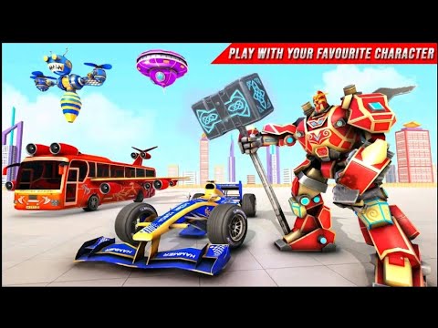 Multi Robot Formula Car Flying - Android Gameplay Part 2