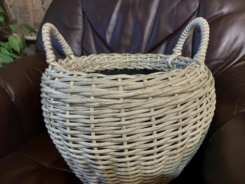 Ручки для кашпо из ротанга. Справится даже новичок.