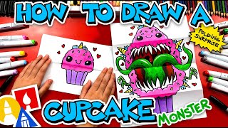 Download lagu How To Draw A Cute Cupcake Monster Folding Surpris... mp3