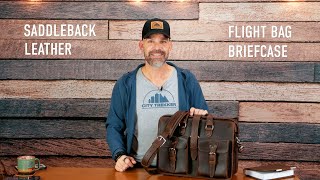 SADDLEBACK LEATHER CO FLIGHT BAG LEATHER BRIEFCASE: durable, heavy, sexy.