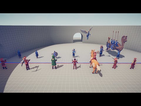 WILD WEST vs VIKING (Totally Accurate Battle Simulator - TABS)