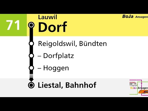 AAGL Ansagen | 71 Lauwil - Liestal | 2023 | BoJa Ansagen