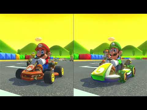 Mario Kart 8 Deluxe | 2 player (Mario vs Luigi) | 50 CC | Wave 2 Tracks