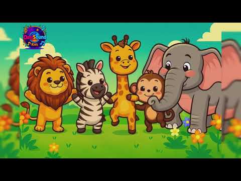 FIESTA EN LA SELVA 🦁 🐒🎶 | CANCION INFANTIL DE ANIMALES PARA BAILAR Y APRENDER 🦒 🥁🎹