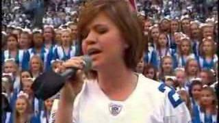 Kelly Clarkson and Reba sing National Anthem (separately)