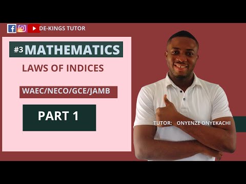 LAWS OF INDICES #waec #jamb #MATHEMATICS