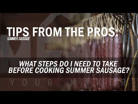 SUMMER SAUSAGE | What steps do I need to take before cooking summer sausage