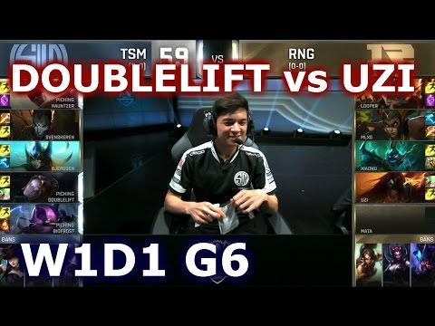 TSM vs RNG W1D1 - DoubleLift vs Uzi Player Experience Stream | Group D LoL S6 Worlds