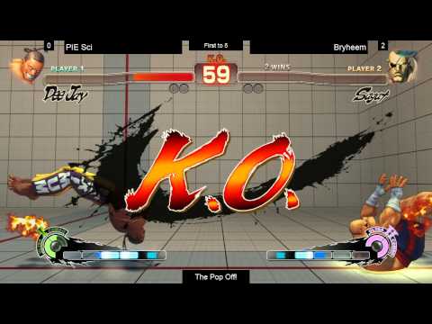 SSF4AE @ The Pop Off! - Bryheem (Sagat, Dhalsim) vs PIE Sci (DeeJay/Akuma) FT5