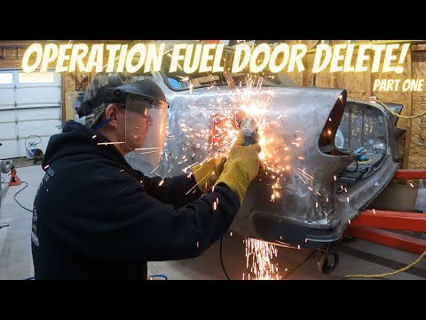 How I Shave the Gas Door on my '55 Chevy