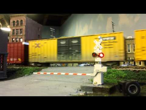 CSX Train at the Crossing on the G&MRR