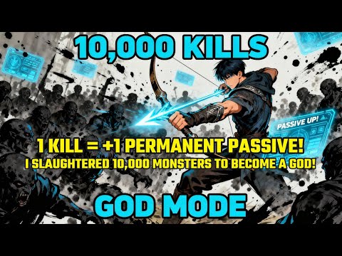 1 KILL = +1 PERMANENT PASSIVE! I Slaughtered 10,000 Monsters to Become a GOD!