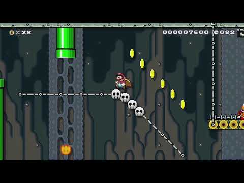 W9-4　ラストロングロード?/Last long road? by イトコン ONE+ - Super Mario Maker - No Commentary 1bl