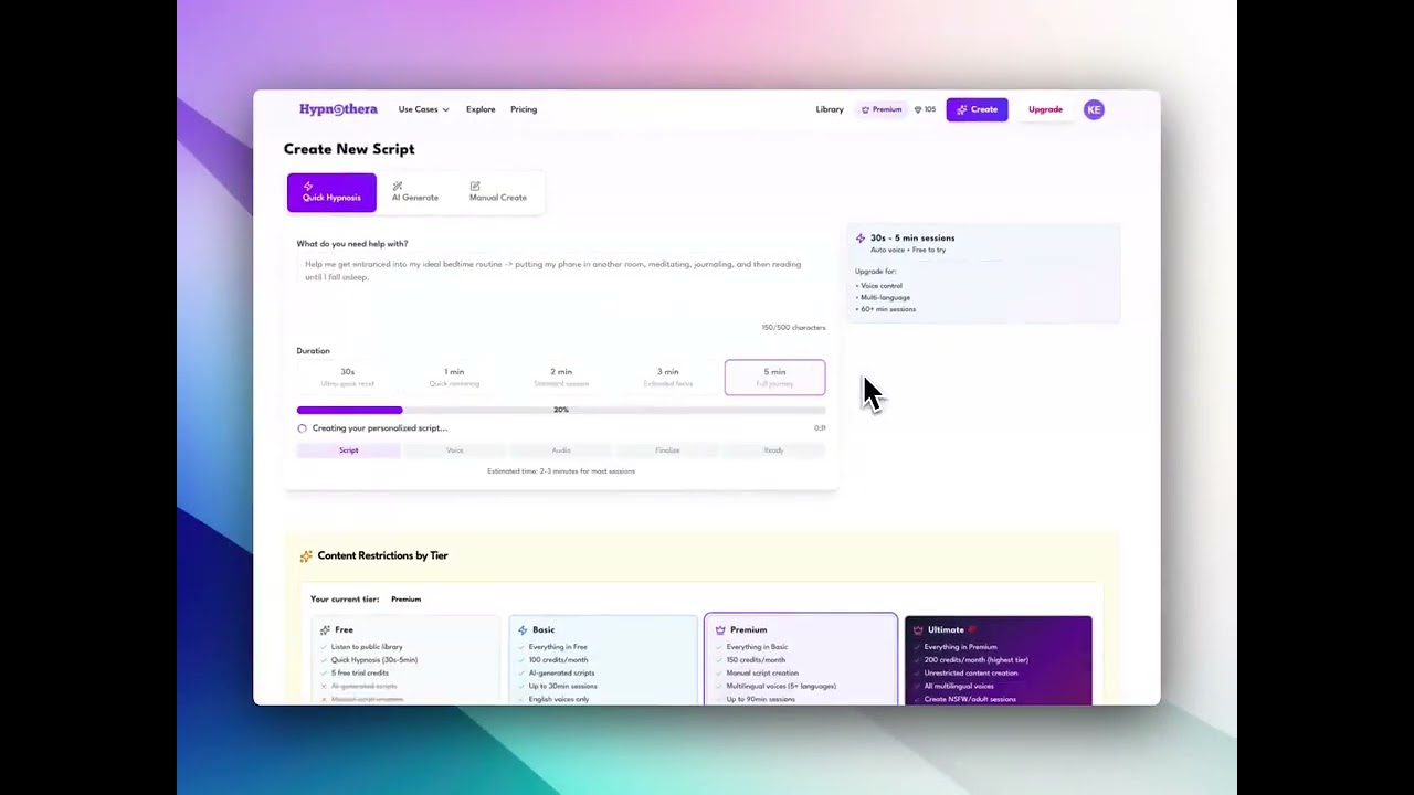 How to Create Quick Hypnosis Sessions