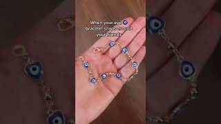 GET NEW FRIENDS IF THIS HAPPENS TO YOUR BRACELET! Evil eye bracelet breaking, what does it mean