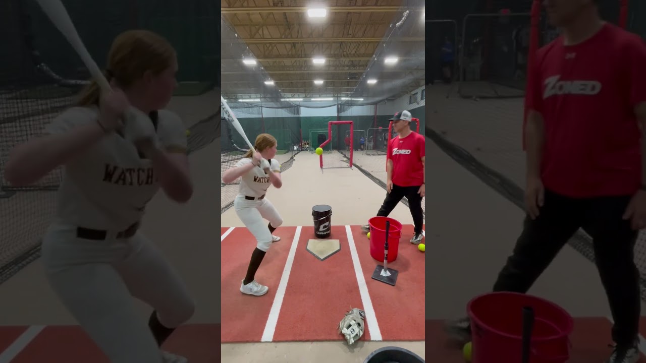 Try this drill at your next practice 🥎 Perfect timing drill for elite softball players.