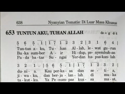 Tuntun Aku Tuhan Allah - Lagu Puji Syukur No 653