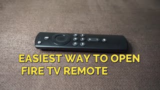 How to Open Fire Stick Remote Battery Compartment: Easy Trick | Amazon TV Remote