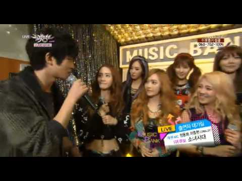 130125 Backstage with SNSD n CNBlue Jonghyun Yonghwa