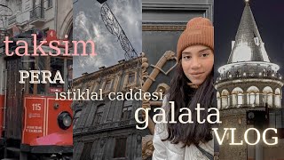 İstanbul’un kalbi VLOGU: taksim, galata, istiklal caddesi, pera👣💛 | Ilgaz Cinsde