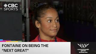 Lia-Monica Fontaine on people calling her the next superstar in gymnastics on Day 4