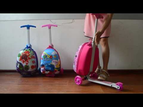 Kids suitcase scooter