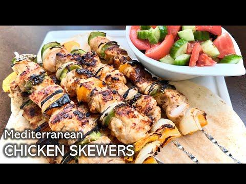 How To Make Mediterranean CHICKEN SKEWERS | Chicken Kebab Recipe