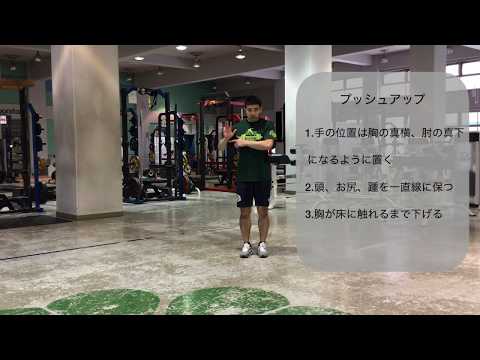 体育学科 プッシュアップ