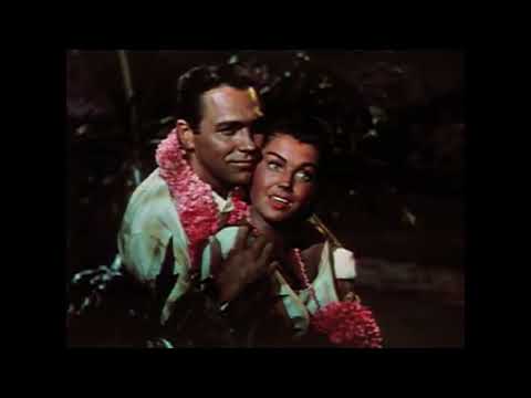 Pagan Love Song 1950 trailer still with Esther Williams and Howard Keel in Technicolor Tahiti