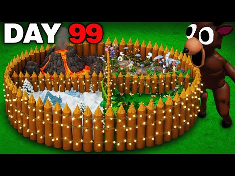 I Built a BIOME Base in 99 Nights in the Forest!