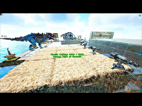 Raiding A HIDDEN Ocean Platform Base With A Raft! S2 E15 | ARK Small Tribes PvP