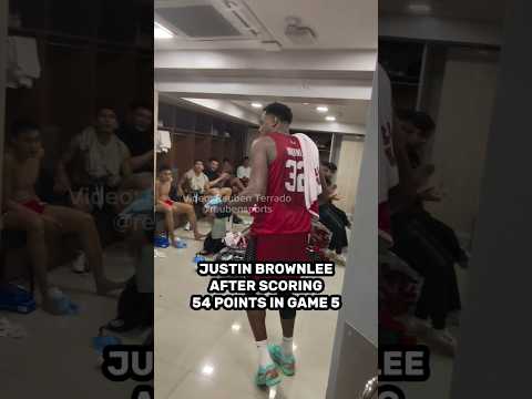 Justin Brownlee after scoring 54 points in Game 5
