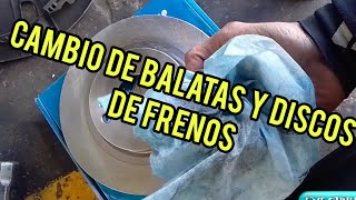 CAMBIO de BALATAS y DISCOS delanteros ATITTUD!!..