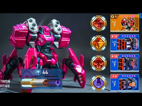 Scorpius with All Rocket Mortar 8 10 12 - FFA - Mech Arena