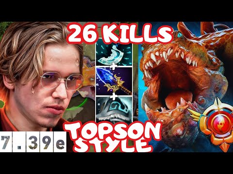 Topson Style Primal Beast Gameplay 7.39e (NEW PATCH)